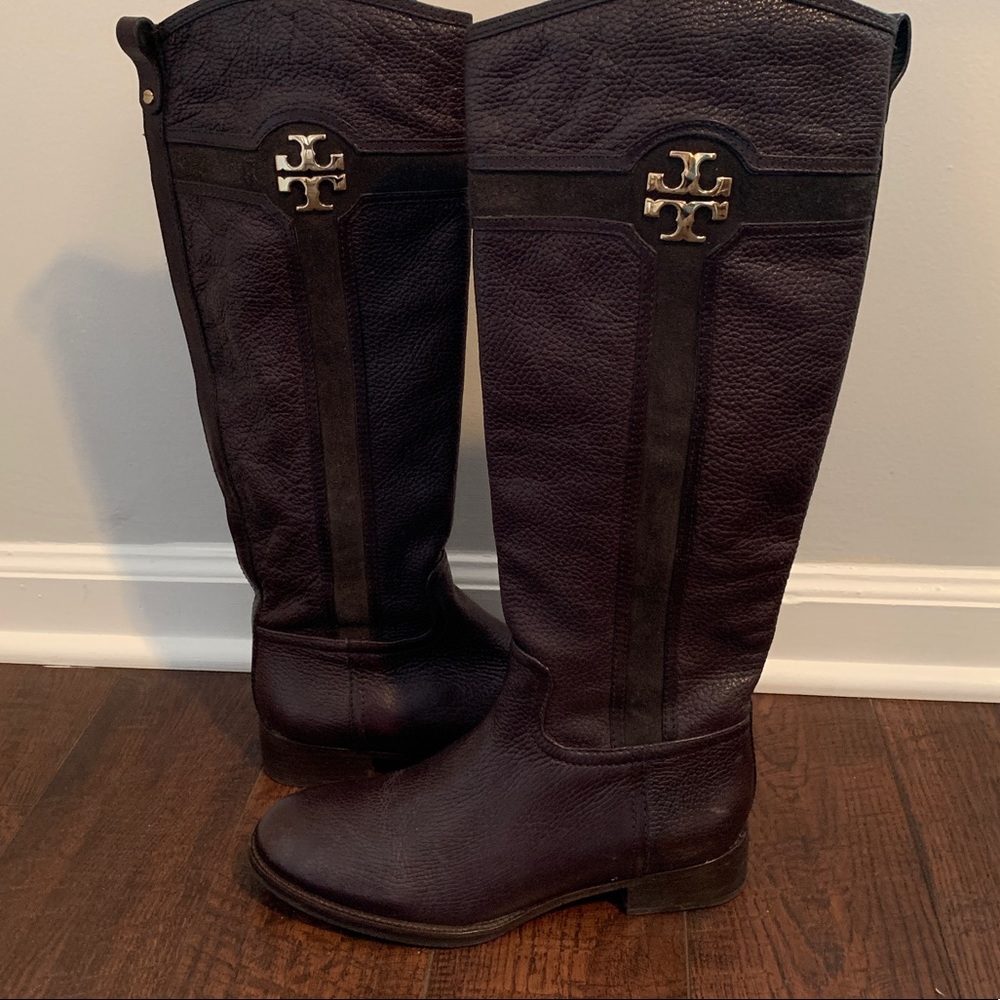 Tory Burch Leather Boots Size 7.5